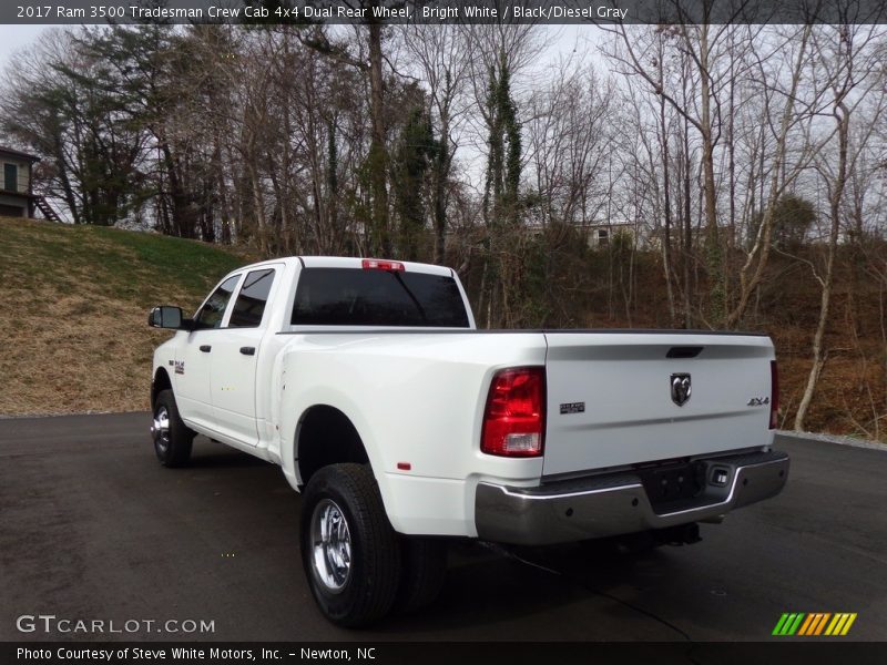 Bright White / Black/Diesel Gray 2017 Ram 3500 Tradesman Crew Cab 4x4 Dual Rear Wheel