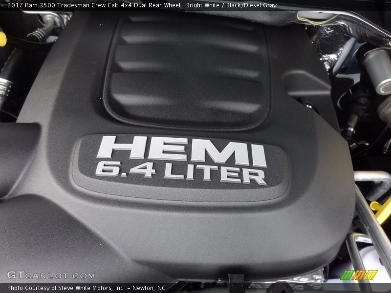 Bright White / Black/Diesel Gray 2017 Ram 3500 Tradesman Crew Cab 4x4 Dual Rear Wheel