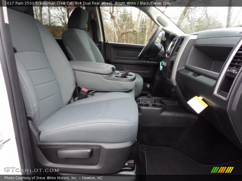 Bright White / Black/Diesel Gray 2017 Ram 3500 Tradesman Crew Cab 4x4 Dual Rear Wheel