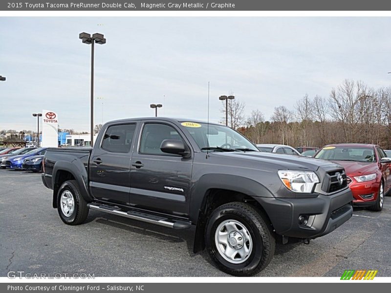 Magnetic Gray Metallic / Graphite 2015 Toyota Tacoma PreRunner Double Cab