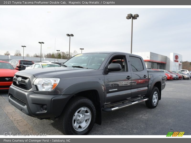 Magnetic Gray Metallic / Graphite 2015 Toyota Tacoma PreRunner Double Cab