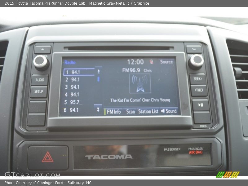 Magnetic Gray Metallic / Graphite 2015 Toyota Tacoma PreRunner Double Cab