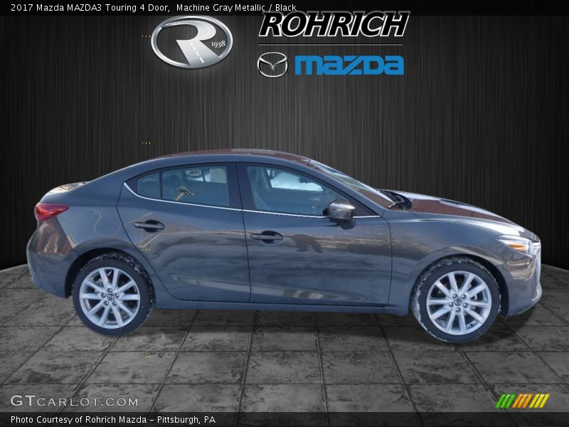 Machine Gray Metallic / Black 2017 Mazda MAZDA3 Touring 4 Door