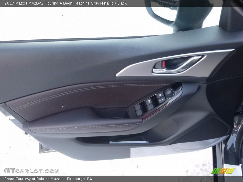 Machine Gray Metallic / Black 2017 Mazda MAZDA3 Touring 4 Door