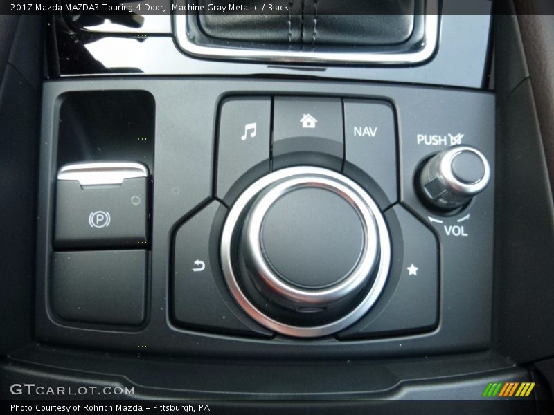 Machine Gray Metallic / Black 2017 Mazda MAZDA3 Touring 4 Door