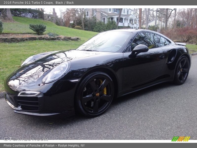 Black / Black 2016 Porsche 911 Turbo S Coupe