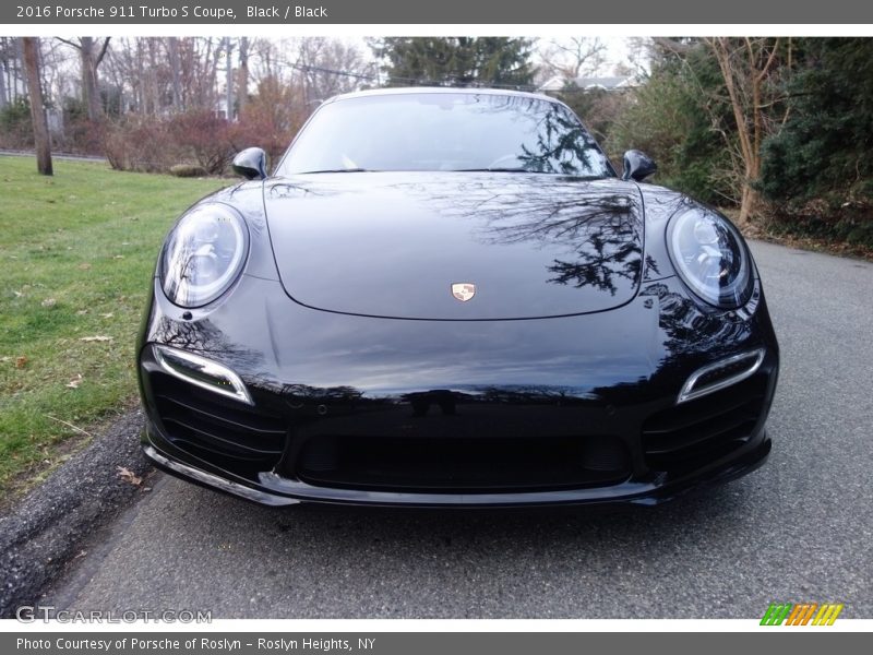 Black / Black 2016 Porsche 911 Turbo S Coupe