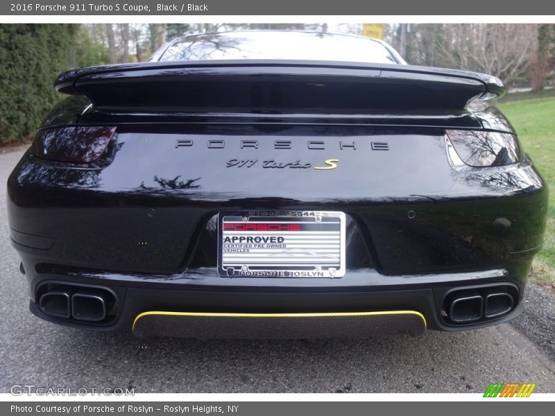 Black / Black 2016 Porsche 911 Turbo S Coupe
