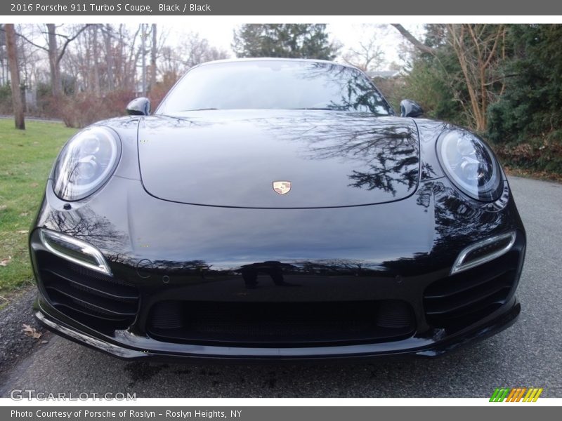 Black / Black 2016 Porsche 911 Turbo S Coupe