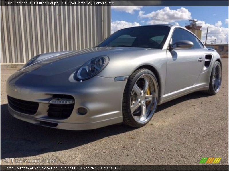GT Silver Metallic / Carrera Red 2009 Porsche 911 Turbo Coupe