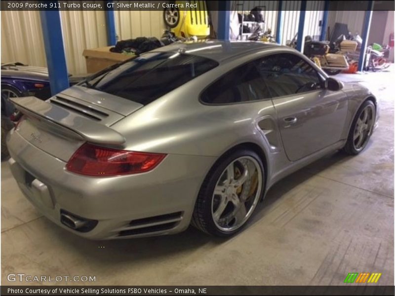 GT Silver Metallic / Carrera Red 2009 Porsche 911 Turbo Coupe