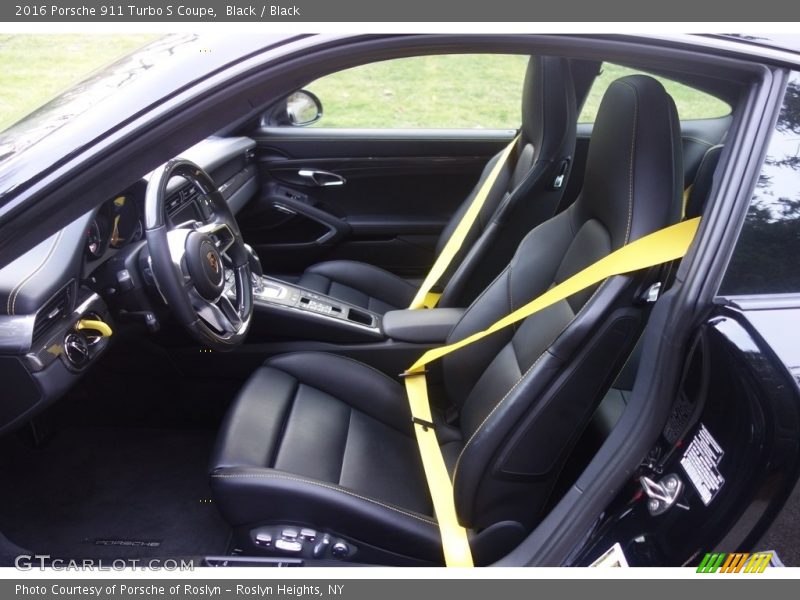 Black / Black 2016 Porsche 911 Turbo S Coupe