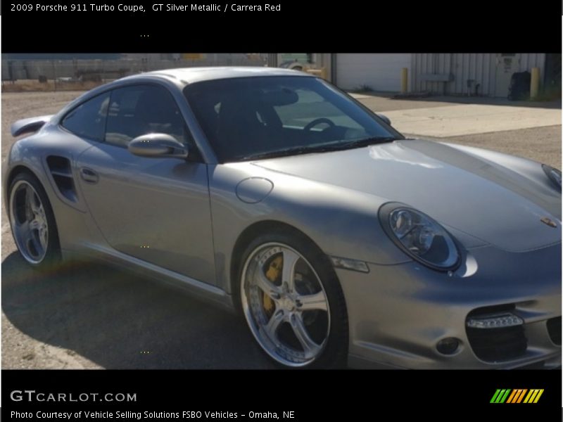 GT Silver Metallic / Carrera Red 2009 Porsche 911 Turbo Coupe