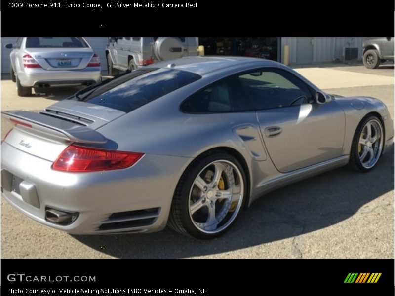 GT Silver Metallic / Carrera Red 2009 Porsche 911 Turbo Coupe