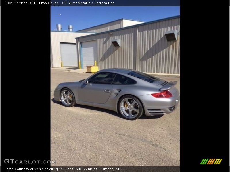 GT Silver Metallic / Carrera Red 2009 Porsche 911 Turbo Coupe