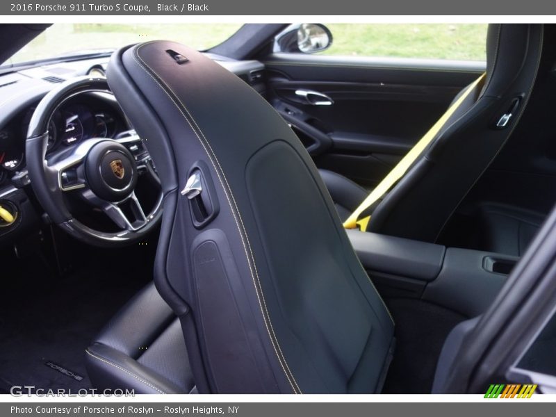 Black / Black 2016 Porsche 911 Turbo S Coupe