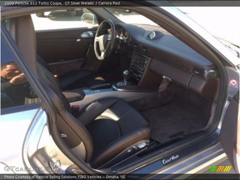 GT Silver Metallic / Carrera Red 2009 Porsche 911 Turbo Coupe