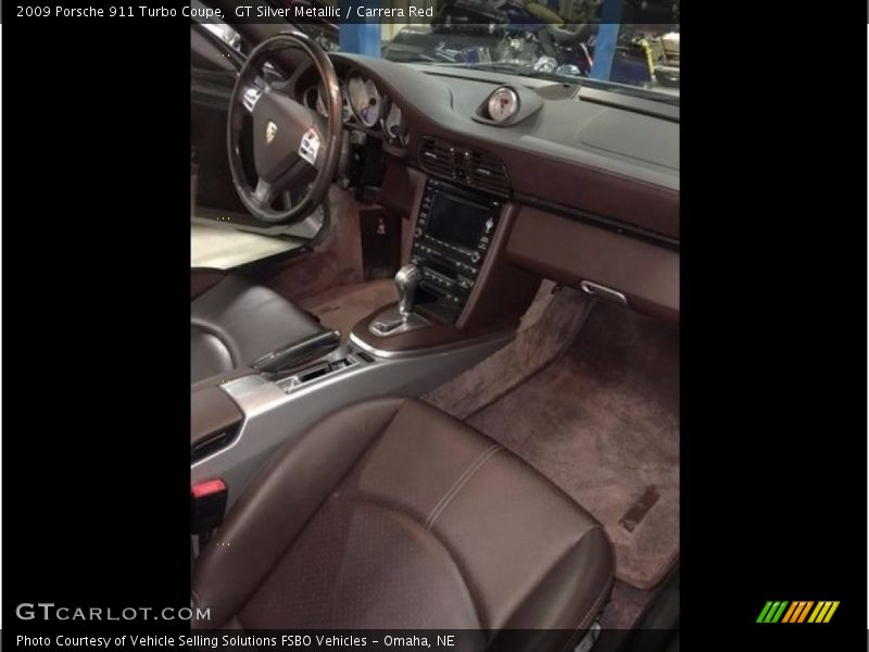 GT Silver Metallic / Carrera Red 2009 Porsche 911 Turbo Coupe