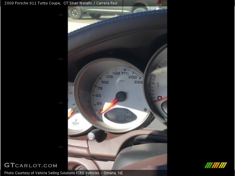 GT Silver Metallic / Carrera Red 2009 Porsche 911 Turbo Coupe