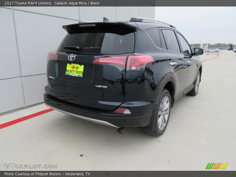 Galactic Aqua Mica / Black 2017 Toyota RAV4 Limited