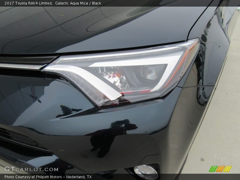 Galactic Aqua Mica / Black 2017 Toyota RAV4 Limited