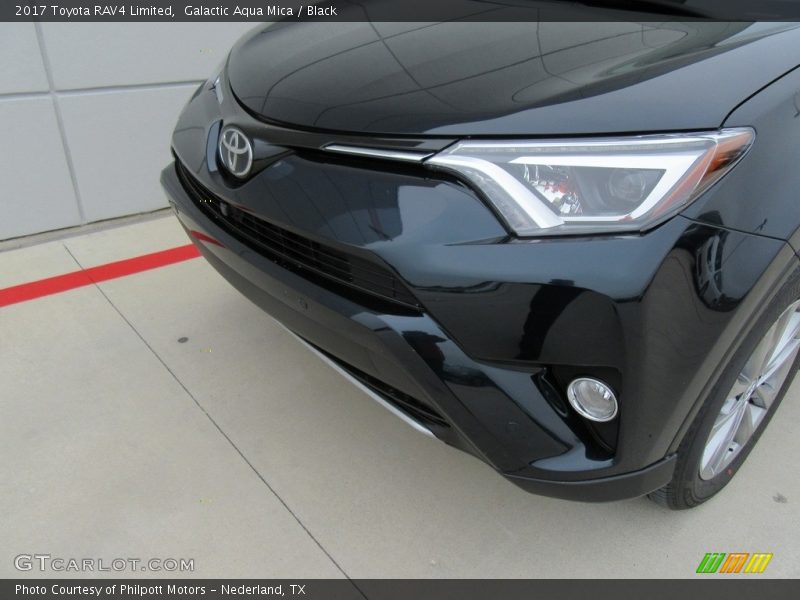 Galactic Aqua Mica / Black 2017 Toyota RAV4 Limited