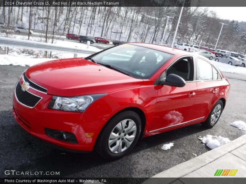 Red Hot / Jet Black/Medium Titanium 2014 Chevrolet Cruze LS
