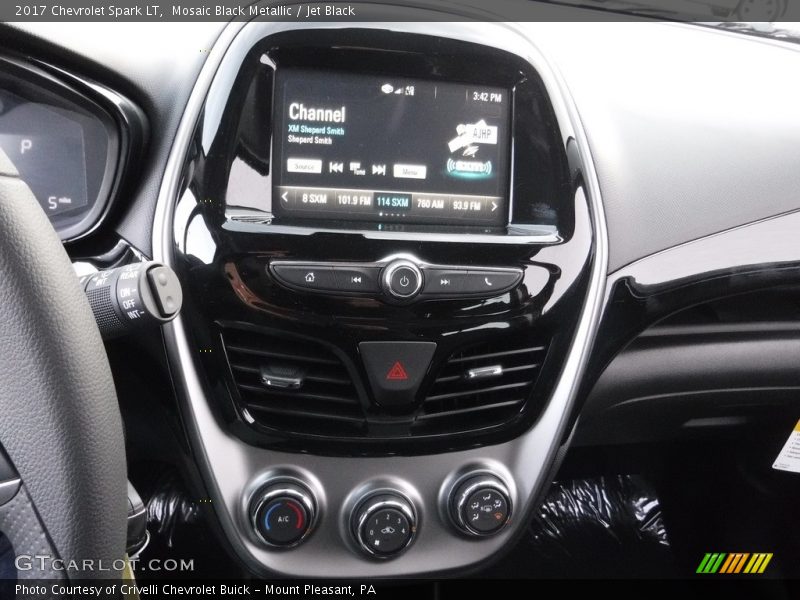 Mosaic Black Metallic / Jet Black 2017 Chevrolet Spark LT