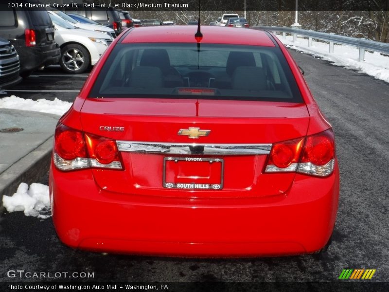 Red Hot / Jet Black/Medium Titanium 2014 Chevrolet Cruze LS