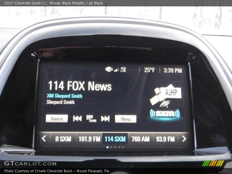 Mosaic Black Metallic / Jet Black 2017 Chevrolet Spark LT