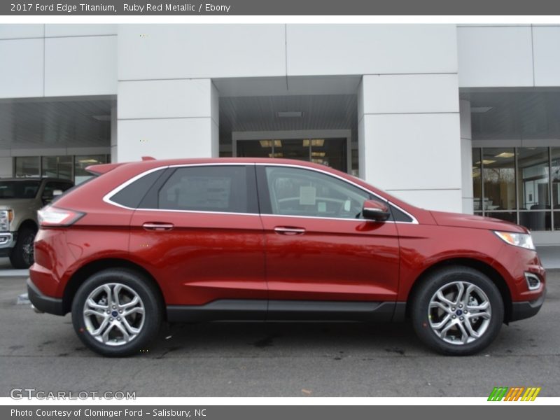 Ruby Red Metallic / Ebony 2017 Ford Edge Titanium