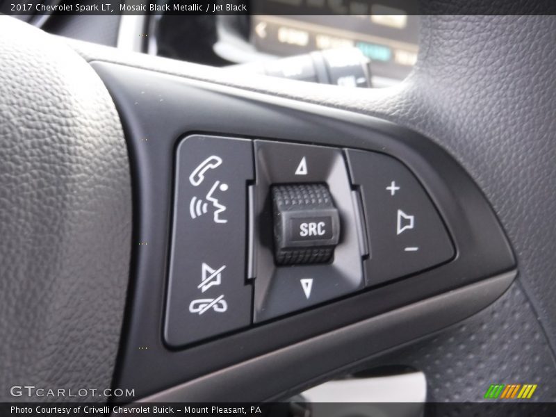 Mosaic Black Metallic / Jet Black 2017 Chevrolet Spark LT