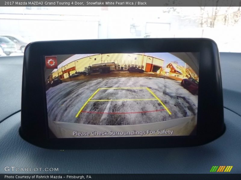 Snowflake White Pearl Mica / Black 2017 Mazda MAZDA3 Grand Touring 4 Door