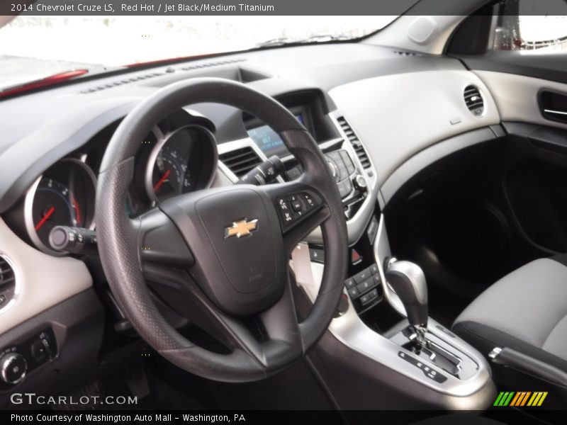Red Hot / Jet Black/Medium Titanium 2014 Chevrolet Cruze LS