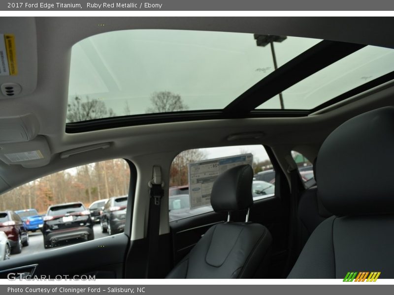 Ruby Red Metallic / Ebony 2017 Ford Edge Titanium