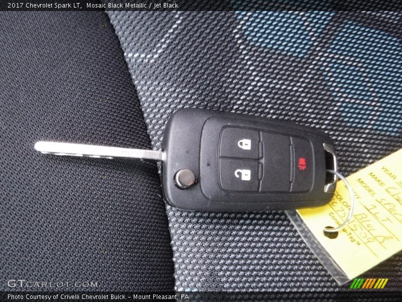 Mosaic Black Metallic / Jet Black 2017 Chevrolet Spark LT