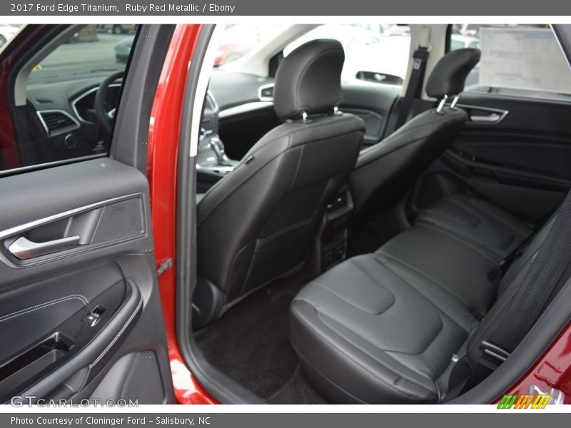 Ruby Red Metallic / Ebony 2017 Ford Edge Titanium