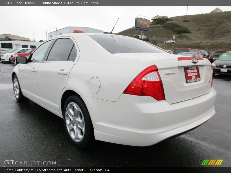 White Suede / Medium Light Stone 2010 Ford Fusion SE