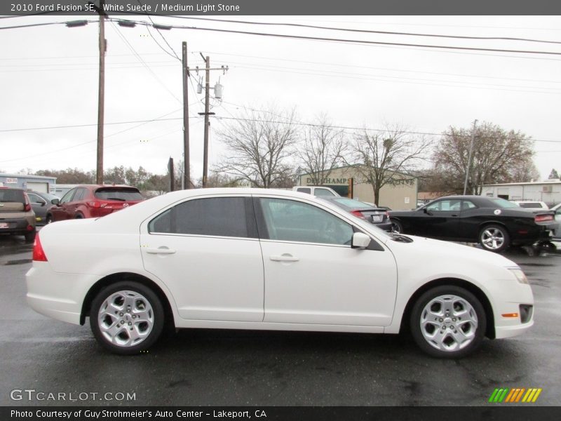 White Suede / Medium Light Stone 2010 Ford Fusion SE