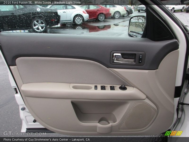 White Suede / Medium Light Stone 2010 Ford Fusion SE