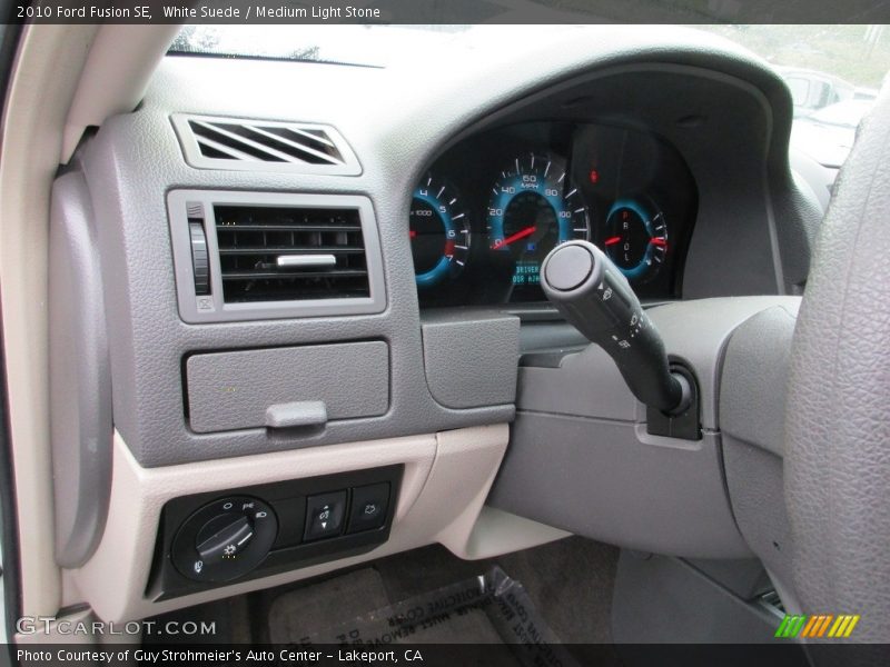 White Suede / Medium Light Stone 2010 Ford Fusion SE