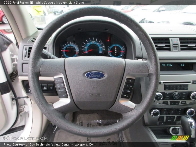 White Suede / Medium Light Stone 2010 Ford Fusion SE