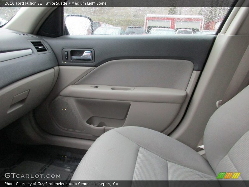 White Suede / Medium Light Stone 2010 Ford Fusion SE
