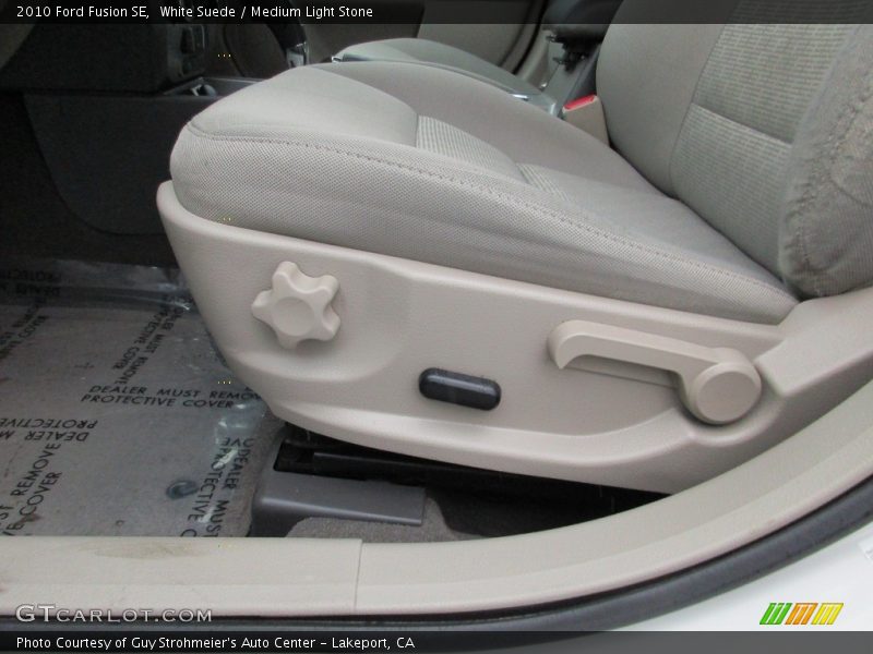 White Suede / Medium Light Stone 2010 Ford Fusion SE