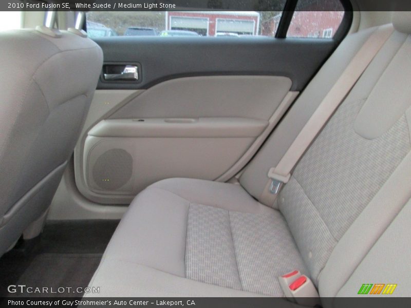 White Suede / Medium Light Stone 2010 Ford Fusion SE