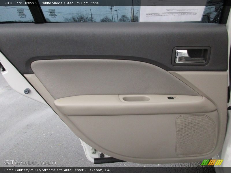 White Suede / Medium Light Stone 2010 Ford Fusion SE