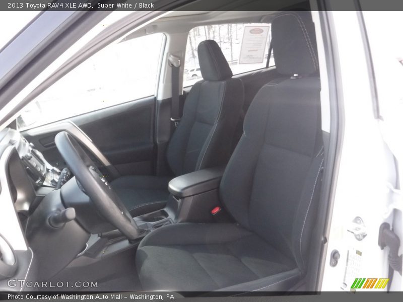 Super White / Black 2013 Toyota RAV4 XLE AWD