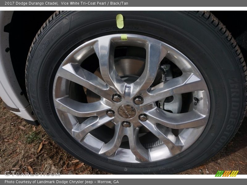 Vice White Tri-Coat Pearl / Black/Tan 2017 Dodge Durango Citadel