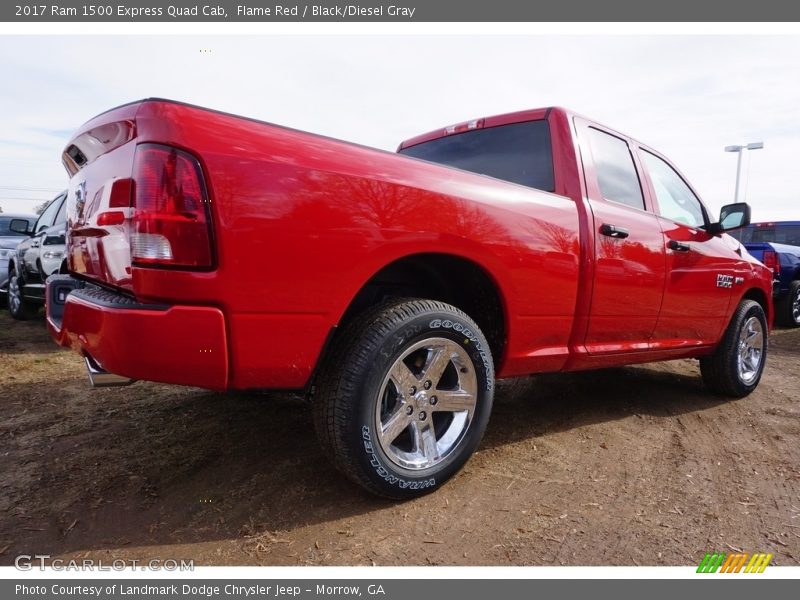 Flame Red / Black/Diesel Gray 2017 Ram 1500 Express Quad Cab