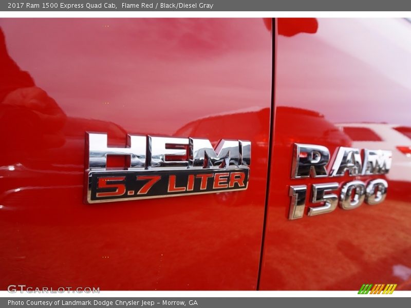 Flame Red / Black/Diesel Gray 2017 Ram 1500 Express Quad Cab